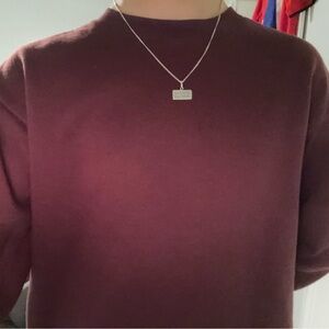 HM Men's Burgundy Crewneck